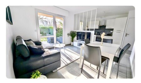 Apartment 2 bedrooms, with garden