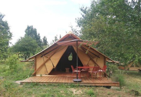 Tente 1 chambre, avec piscine