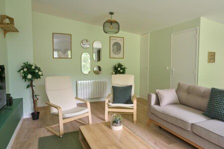 Maison de campagne 2 chambres, avec jardin