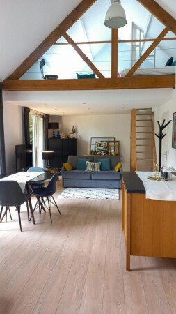 Duplex 1 chambre, avec jardin