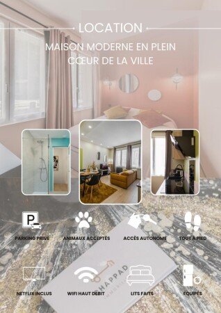 Appartement 1 chambre, avec wifi