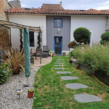 Appartement 2 chambres, avec jardin