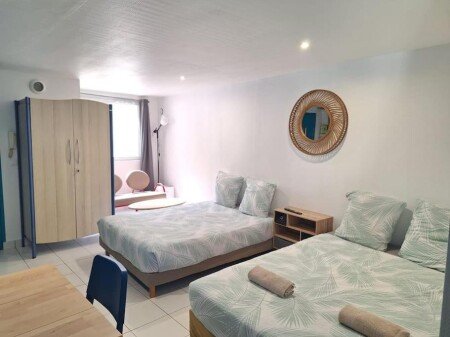 Studio 1 chambre, avec jardin