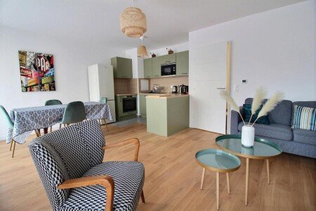 Appartement moderne, 2 chambres, avec wifi