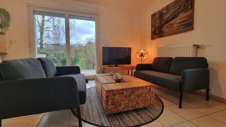 Appartement 2 chambres, avec jardin