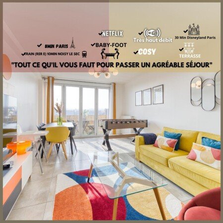 Appartement 2 chambres, avec wifi