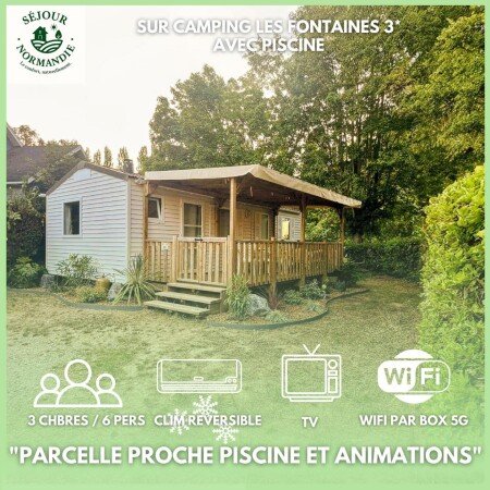 Mobil home 6 voyageurs, avec piscine