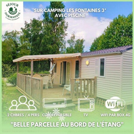 Mobil home 6 voyageurs, avec piscine