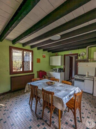 Maison de campagne 2 chambres, avec jardin