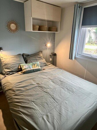 Mobil home 2 chambres, avec parking