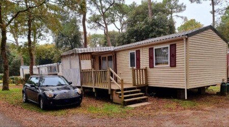 Mobil home 2 chambres, avec piscine