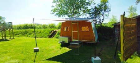 Camping / Mobil Home 1 chambre, avec piscine