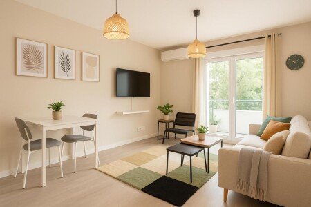 T2 cozy, 1 chambre, avec climatisation