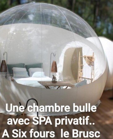 Bulle 1 chambre, avec jacuzzi