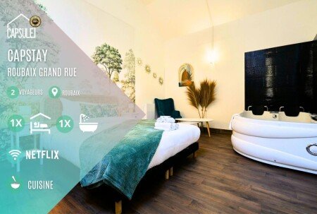 Appartement 2 voyageurs, avec jacuzzi