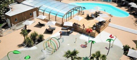 Camping / Mobil Home 3 chambres, avec jacuzzi