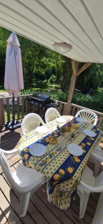 Camping / Mobil Home 2 chambres, avec piscine