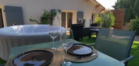 Chalet 3 voyageurs, avec jacuzzi