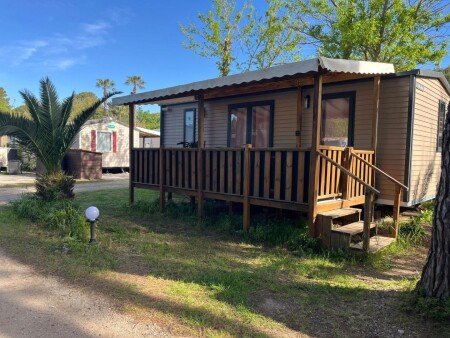 Mobil home 2 chambres, avec piscine