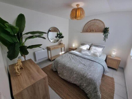 Appartement 2 chambres, avec jardin