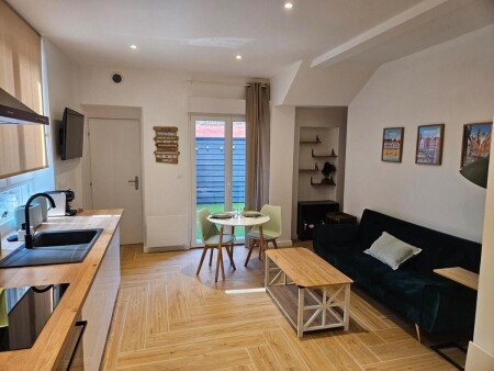 Appartement 1 chambre, avec jardin