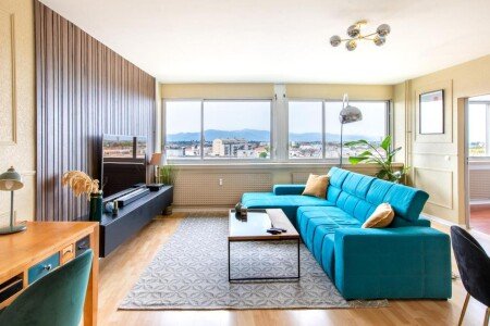 Appartement moderne, 2 chambres, avec wifi