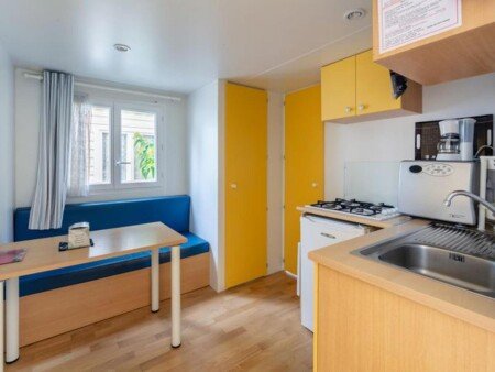 Mobil home 3 voyageurs, avec piscine