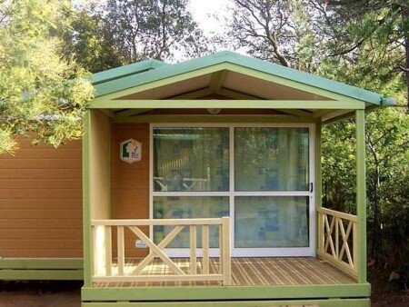 Camping / Mobil Home confortable, 2 voyageurs, avec piscine