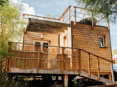 Camping / Mobil Home cozy, 1 chambre, avec piscine