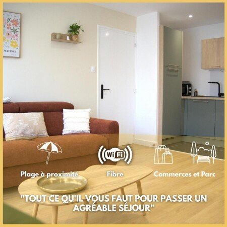 Appartement 1 chambre, avec wifi