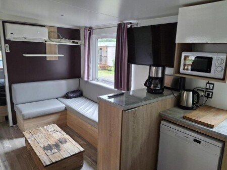 Mobil home tout confort, 6 voyageurs, avec climatisation