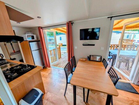 Mobil home 2 chambres, avec jacuzzi