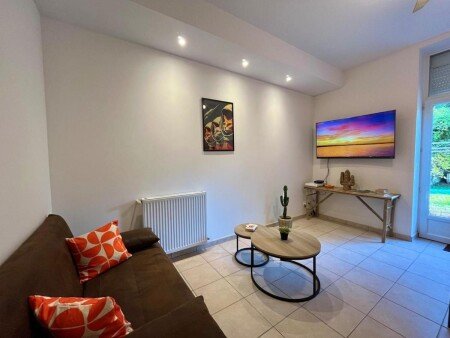 T2 design, 1 chambre, avec jardin
