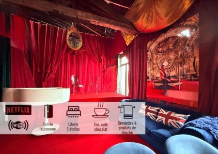 10 Très Grande Chambre insolite double volume XL, proximité gare de tourcoing