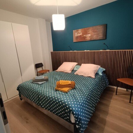 Appartement 2 chambres, avec jardin