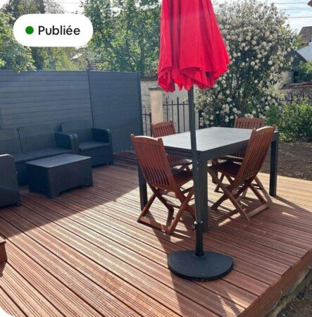 Appartement 1 chambre, avec jardin