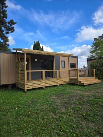 Mobil home 3 chambres, avec parking