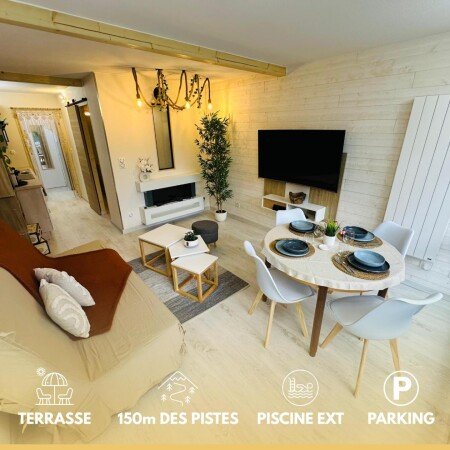 Appartement 4 voyageurs, avec piscine