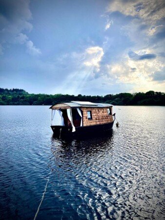 Bateau 2 voyageurs, avec jardin