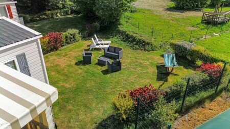 Mobil home 2 chambres, avec piscine
