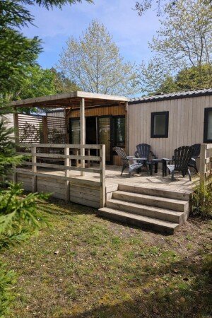 Mobil home tout confort, 3 chambres, avec piscine