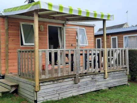 Mobil home 2 voyageurs, avec piscine