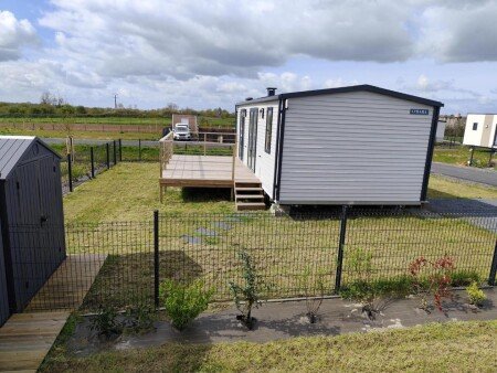Mobil home 2 chambres, avec jardin