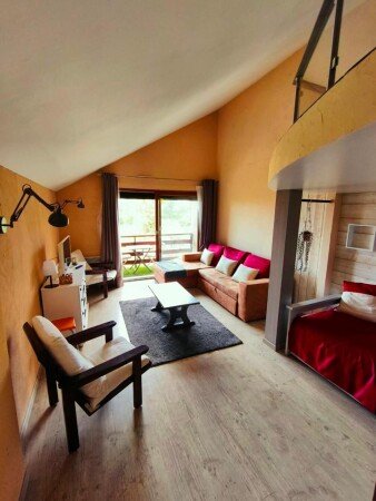 Loft 1 chambre, avec jardin