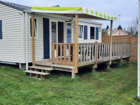 Mobil home 2 chambres, avec piscine