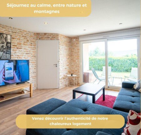 T3 2 chambres, avec jardin