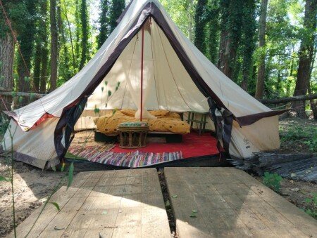 Tente 1 chambre, avec jardin