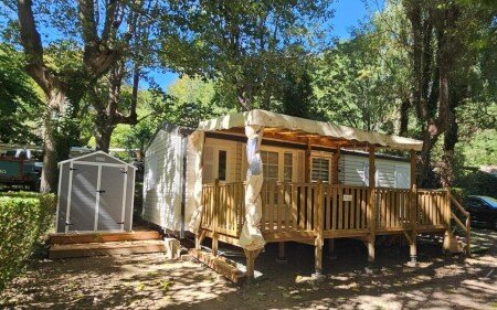 Mobil home 2 chambres, avec piscine