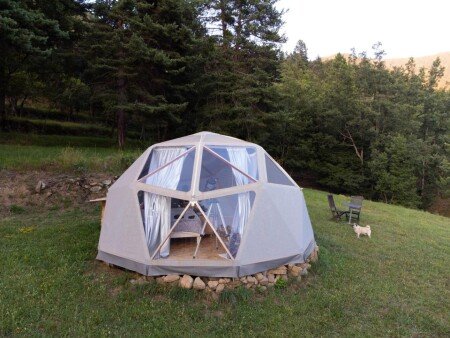 Tente moderne, 1 chambre, avec jardin