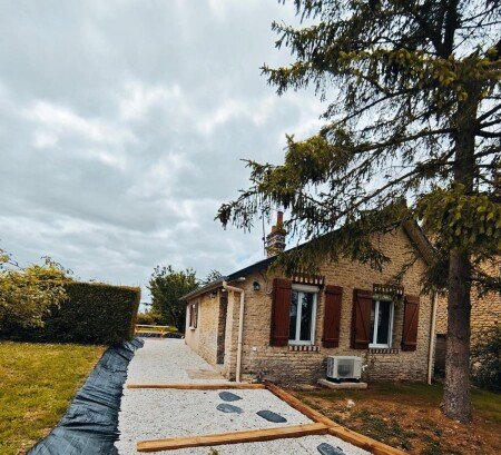 Maison de campagne 2 chambres, avec jardin